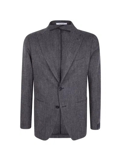 TAGLIATORE MONTECARLO HERRINGBONE BLAZER