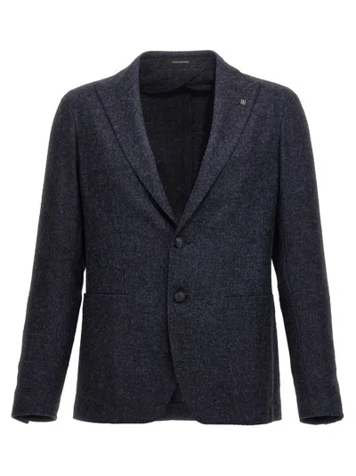 Tagliatore Single-breasted Blazer In Navy