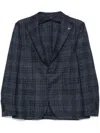 Tagliatore Monte Carlo Tweed Wool Jacket With Brooch