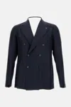 Tagliatore Double-breasted Patch-pocket Blazer In Blue