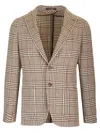 Tagliatore Classic Two-button Montecarlo Blazer In Brown
