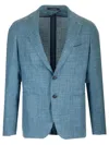 Tagliatore Single-breasted Suit Jacket In Gray