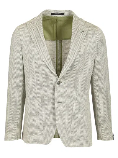 Tagliatore Montecarlo Jersey Resca Lancia Lino Cotone Jackets Green