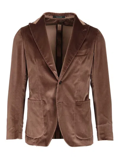 Tagliatore Montecarlo Lancia Velvet Moro 98 Cot 2 Elastan Jackets Brown