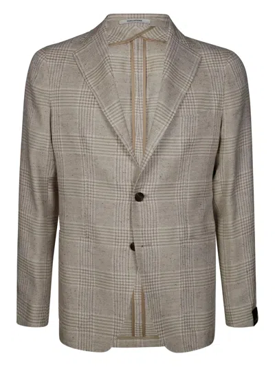 TAGLIATORE MONTECARLO MONOPETTO CHECKED BLAZER