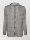 Tagliatore Montecarlo Single-breasted Check Pattern Jacket In Gray
