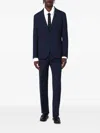 Tagliatore Tailored Single Breasted Wool Suit In Blue