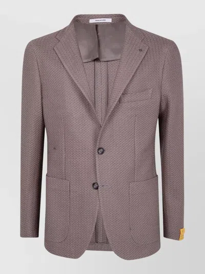 Tagliatore Montecarlo Suit Jacket Notch Lapel Pockets In Pink