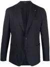 Tagliatore Montecarlo Tailored Black Jacket In Black