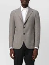 Tagliatore Montecarlo Wool Cashmere Blazer In Gray