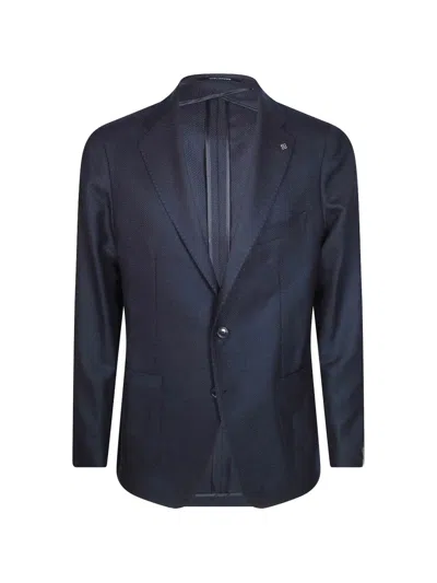 Tagliatore Montecarlo Wool Jacket In Blue