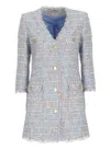 Tagliatore Frayed Edge Button Front Blazer