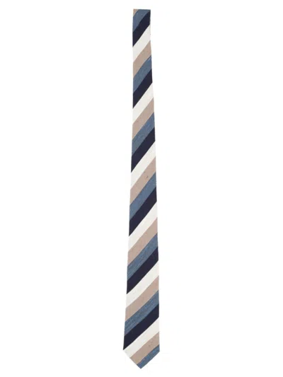 TAGLIATORE MEN MULTICOLOR STRIPED TIE