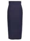 Tagliatore 'myra' High-waisted Knee-length Skirt In Blue