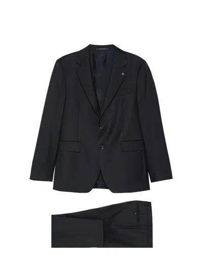 Tagliatore Tailored Naples Suit In Black