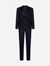 Tagliatore Napoli Stretch Wool Tuxedo In Blue