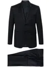 Tagliatore Napoli Slim Cut Wool Suit With Dart Detailing In Black