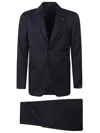 Tagliatore Napoli Slim Cut Wool Suit With Dart Detailing In Blue