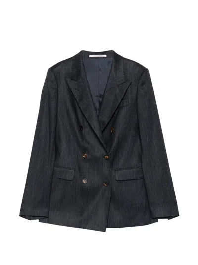 Tagliatore Navy Blue Double-breasted Paris Blazer