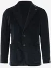 Tagliatore Single-breasted Jacket In Stretch Cotton Velvet