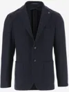 Tagliatore Single-breasted Virgin Wool And Cashmere Blazer In Blue