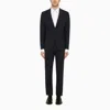 TAGLIATORE NAVY BLUE SINGLE-BREASTED SUIT IN WOOL BLEND