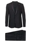 Tagliatore Three-piece Suit In Black