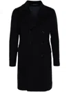 Tagliatore Double-breasted Coat In Blue