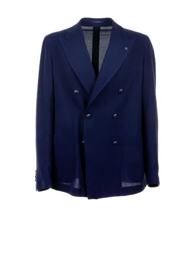 Tagliatore Navy Nero Clothing Jackets In Blue