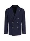 Tagliatore Long-sleeved Casual Jacket In Black