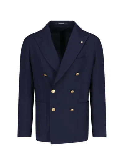 Tagliatore Long-sleeved Casual Jacket In Black