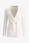 Tagliatore Nayade Double-breasted Blazer In White