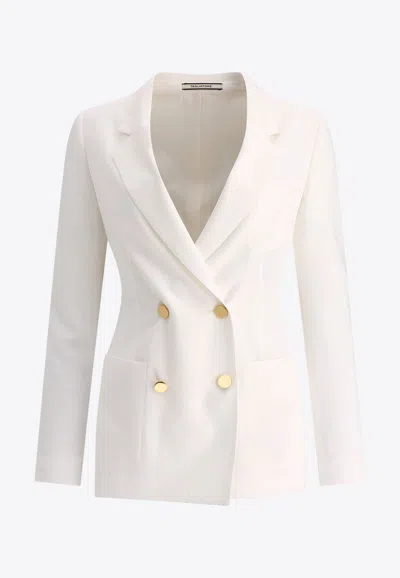 Tagliatore Nayade Double-breasted Blazer In White