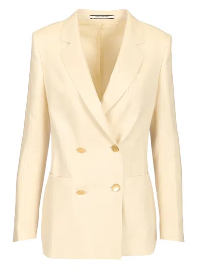 Tagliatore Nayade Double-breasted Blazer In White