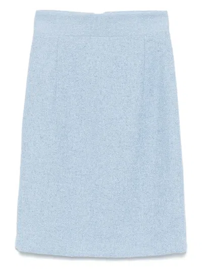 Tagliatore Nell Midi Skirt In Blue