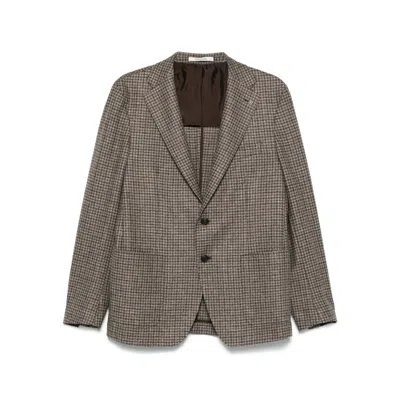 TAGLIATORE NEUTRAL  BROWN JACKETS