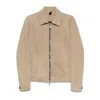 Tagliatore Neutral Leather Jackets