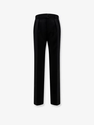 Tagliatore Belted Double-pleated Tailored Trousers In Multi