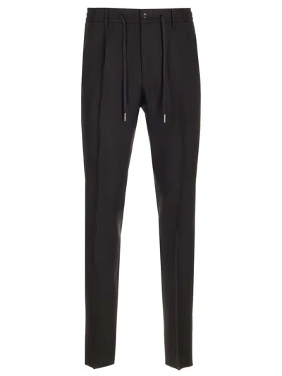 Tagliatore Newman Tailored Trousers In Black