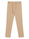 Tagliatore P-newman Pants In Beige Cotton In Neutrals