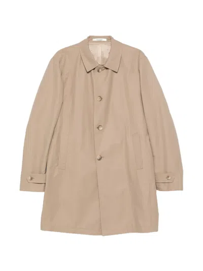 Tagliatore Nolan Buttoned Pocket Coat In Brown