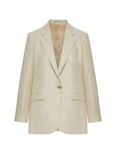Tagliatore Single-breasted Tailored Jacket In Neutral