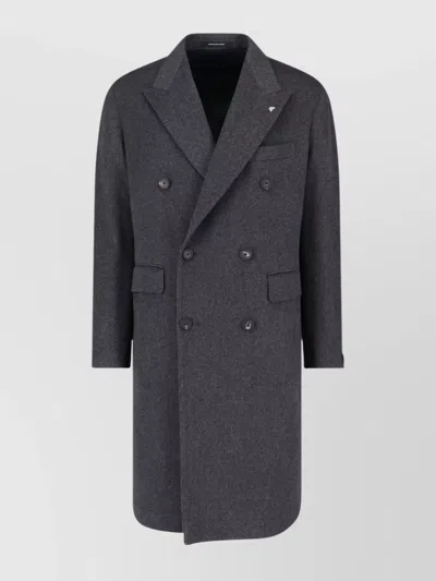 TAGLIATORE NOTCH LAPEL JACKET WITH FLAP AND CHEST POCKET