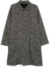 Tagliatore Notched-collar Single-breasted Coat In Black