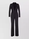 Tagliatore Notched Lapel Jacket Long Sleeves Pockets In Black