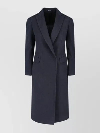 TAGLIATORE NOTCHED LAPEL SINGLE-BREASTED LONGLINE JACKET