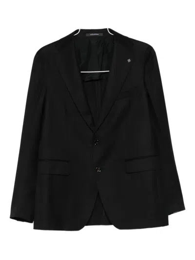 Tagliatore Notched-lapel Suit In Black
