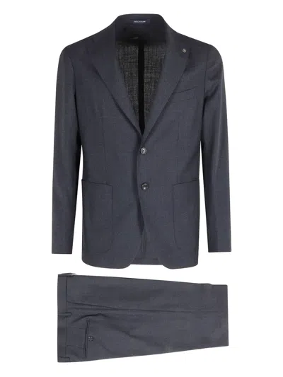 Tagliatore Notched Lapel Two-piece Suit In Blue