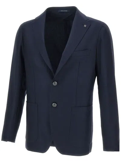 TAGLIATORE NOTCHED-LAPELS BLAZER