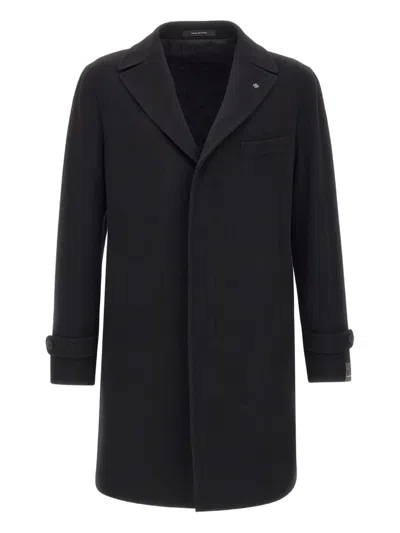 TAGLIATORE NOTCHED-LAPELS COAT